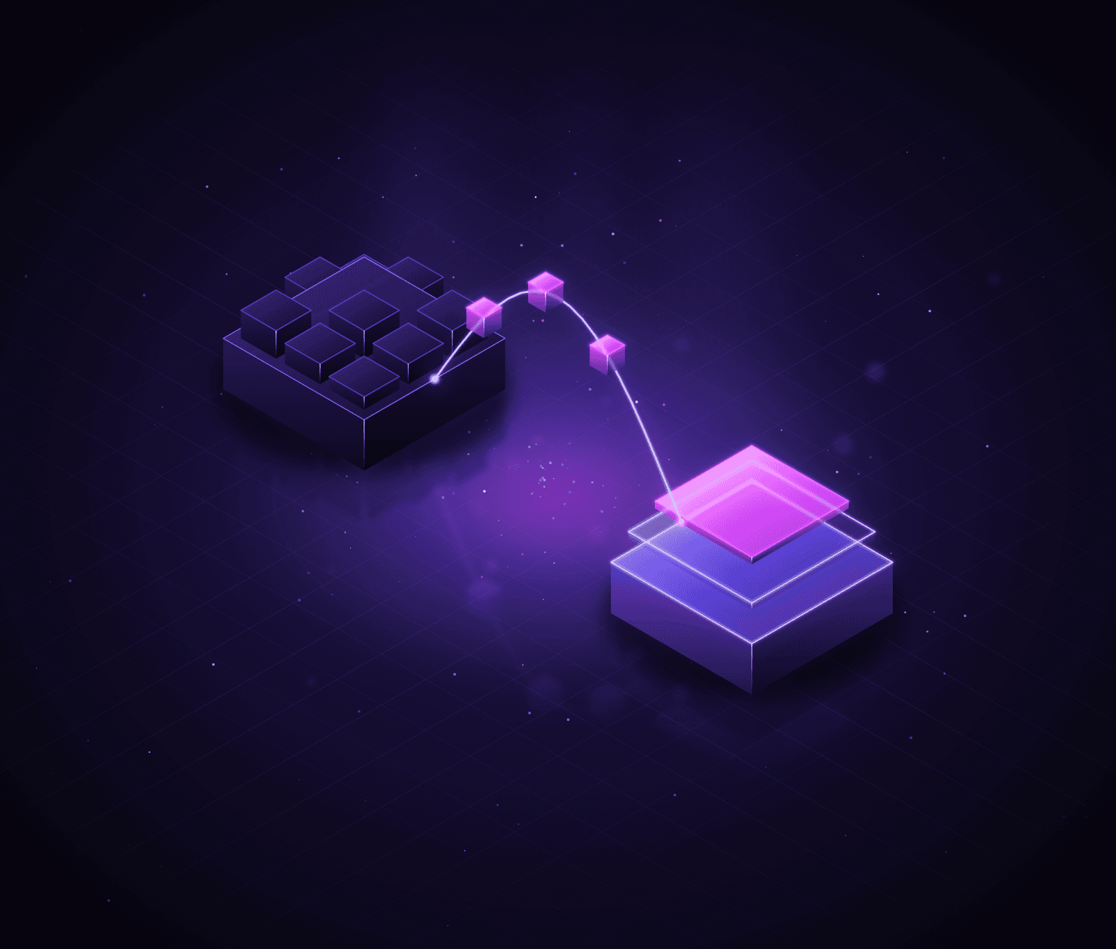 WooCommerce to Shopify – abstract 3D visualization