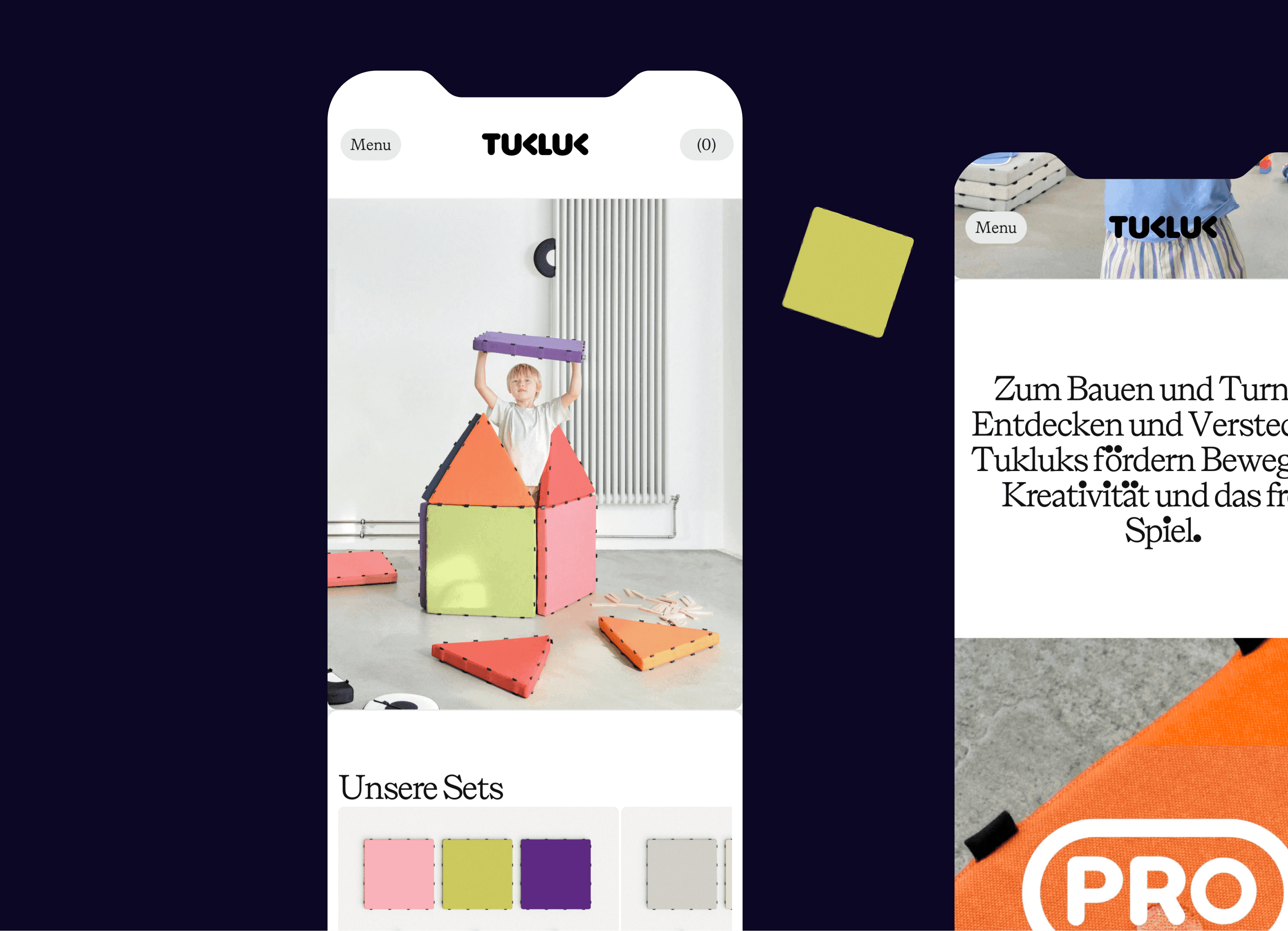 Tukluk Online-Shop auf dem Smartphone