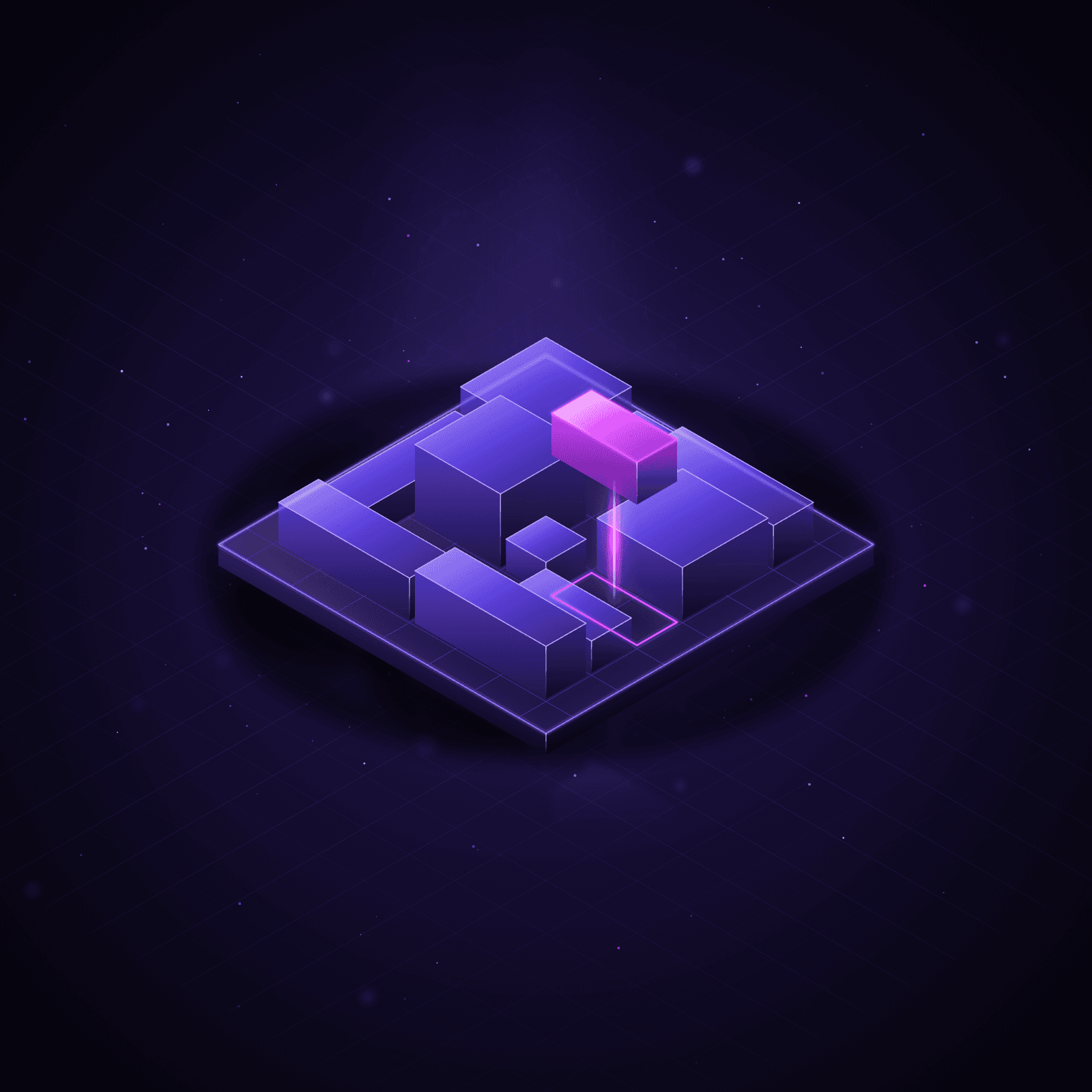 Setup – abstrakte 3D-Visualisierung