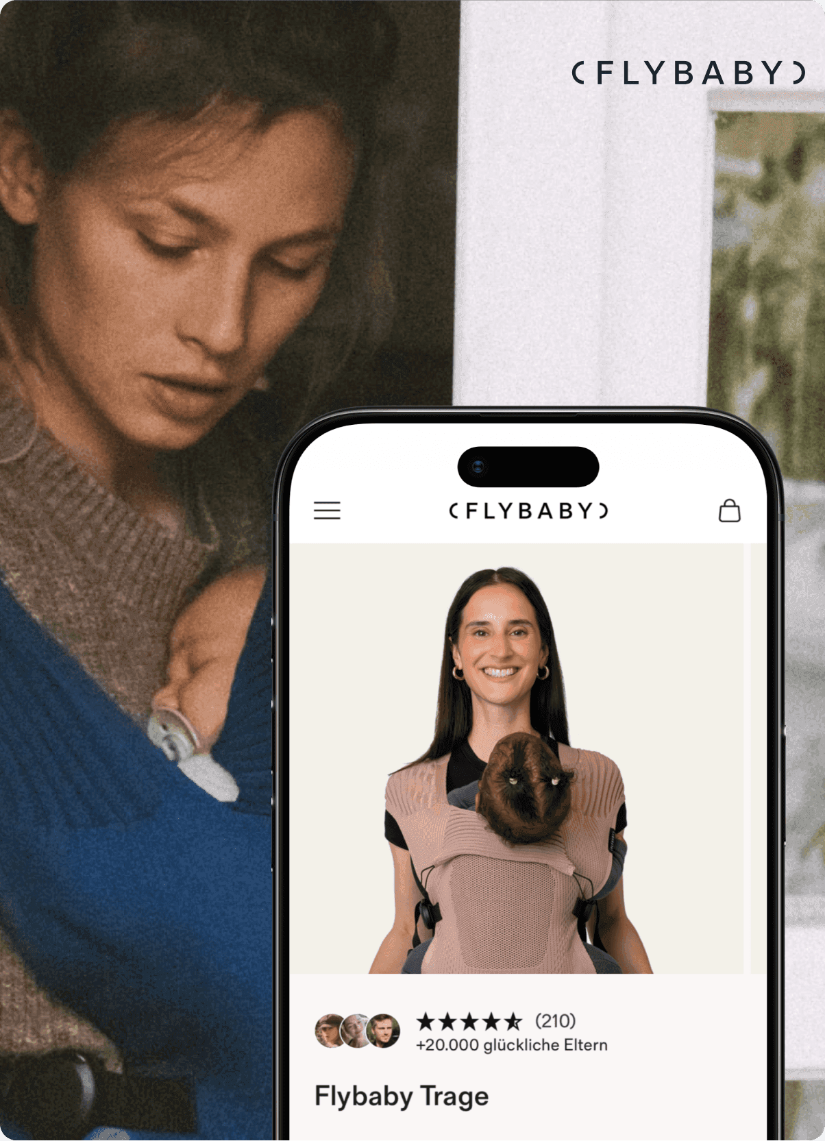 Flybaby Shop auf dem Smartphone