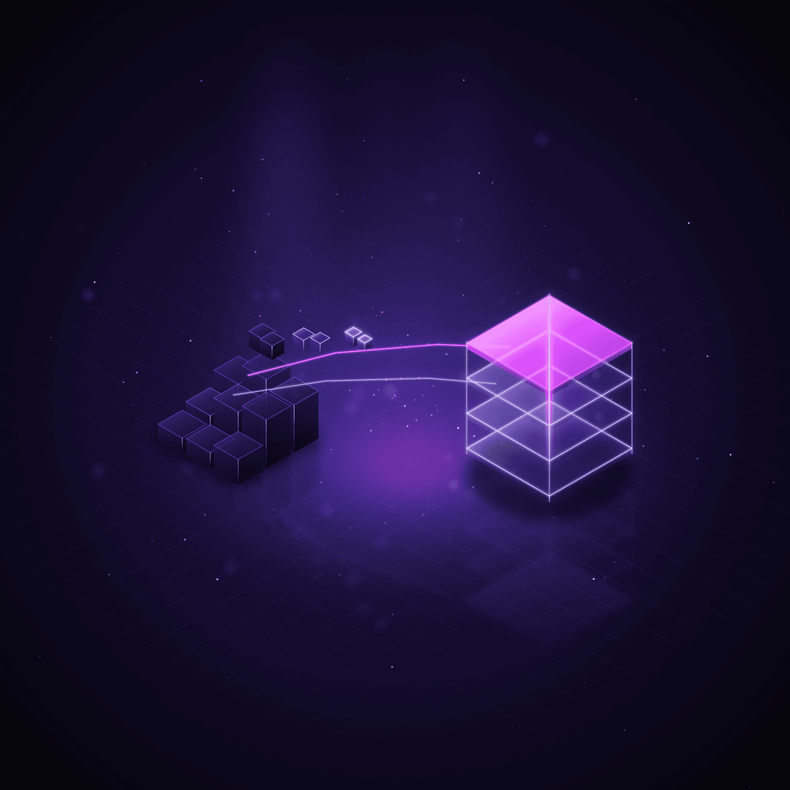 Shopify migration – abstract 3D visualization
